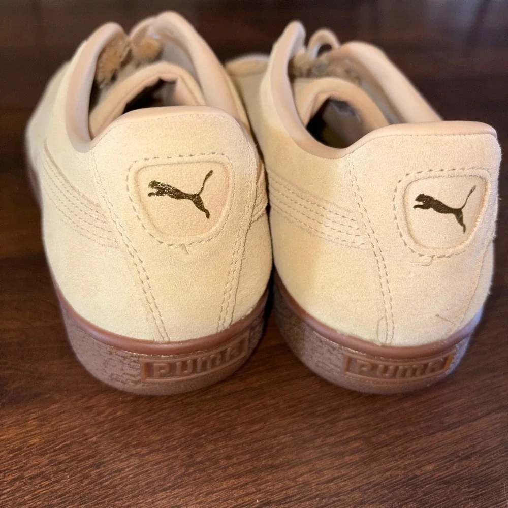 Puma Suede Classic Pebble Gum Mens Sneakers Tan Low‎ Top 381174-02 Size 10.5
